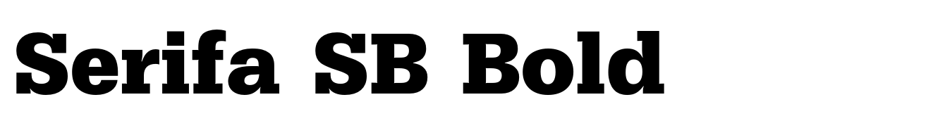 Serifa SB Bold